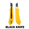 Black Blade Utility Knife 18mm Large Handle Non-slip Wear-resistant Sharp Wallpaper Knife Unpacking Tool