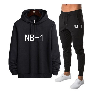 Fashion Letter Print Men Hoodie Suit Autumn Tracksuit Casual Sportsuit Hoodies Sportswear Sweatshirt+Pant Pullover 2 Piece Set