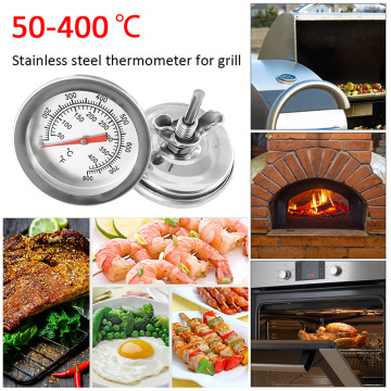 50℃~550℃ Stainless Steel Barbecue BBQ Smoker Grill Thermometer Temperature Gauge Celsius Household Thermometers Baking Tool