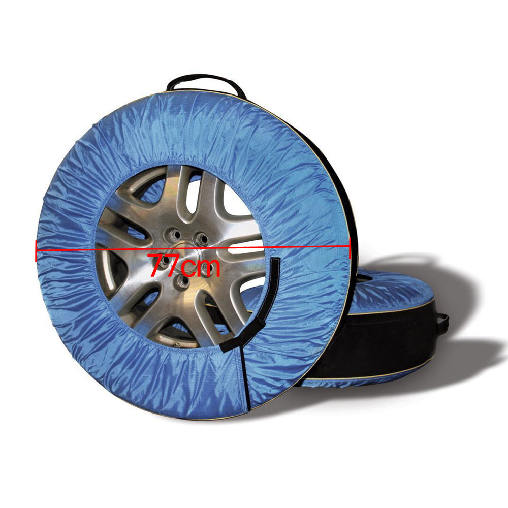 4Pcs/Set Detachable Auto Car Vehicle Spare Tire Wheel Cover Bag Protector Car Storage Dust-proof Tire Covers 30inch Diameter