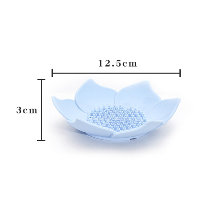 Bathroom Silicone Flexible Soap Dishes Storage Holder Soapbox Plate Tray Drain Creative Bath Tools