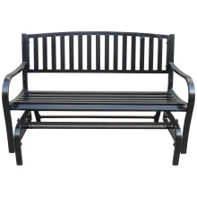 ABBLE GARDEN DOUBLE SEAT STEEL GLIDER BENCH