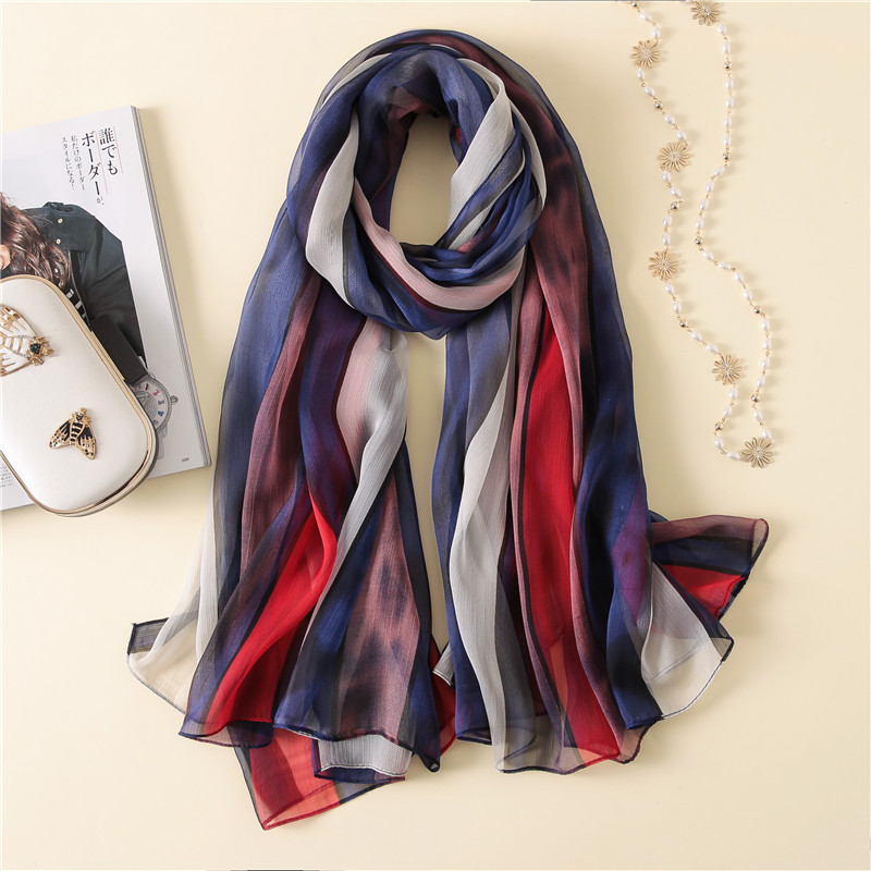 Brand 2019 summer silk scarf for women shawls and wraps fashion large size soft pashmina beach stoles foulard echarpe hijabs