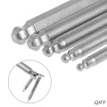 5 Pcs 1/4" Hex Shank 100mm Magnetic Ball End Hexagon Screwdriver Bits Drill Set Mar28