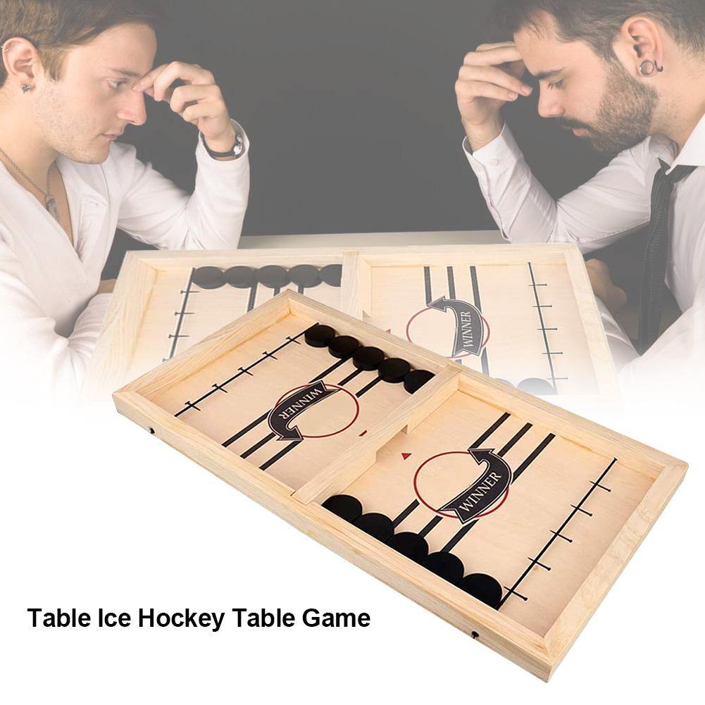 Table Hockey Sling Puck Battle Game Table Ice Hockey Board Games Fast Sling Puck Game Toys For Child Adult Interactive Game
