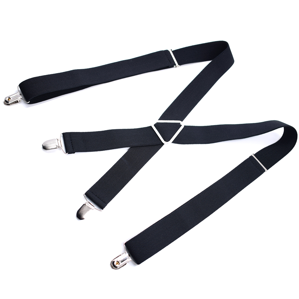 Large Size Suspenders Braces with Clips for Women Men Adult X Back Adjustable Elastic Tirante Trousers Strap Bretele Suspensorio