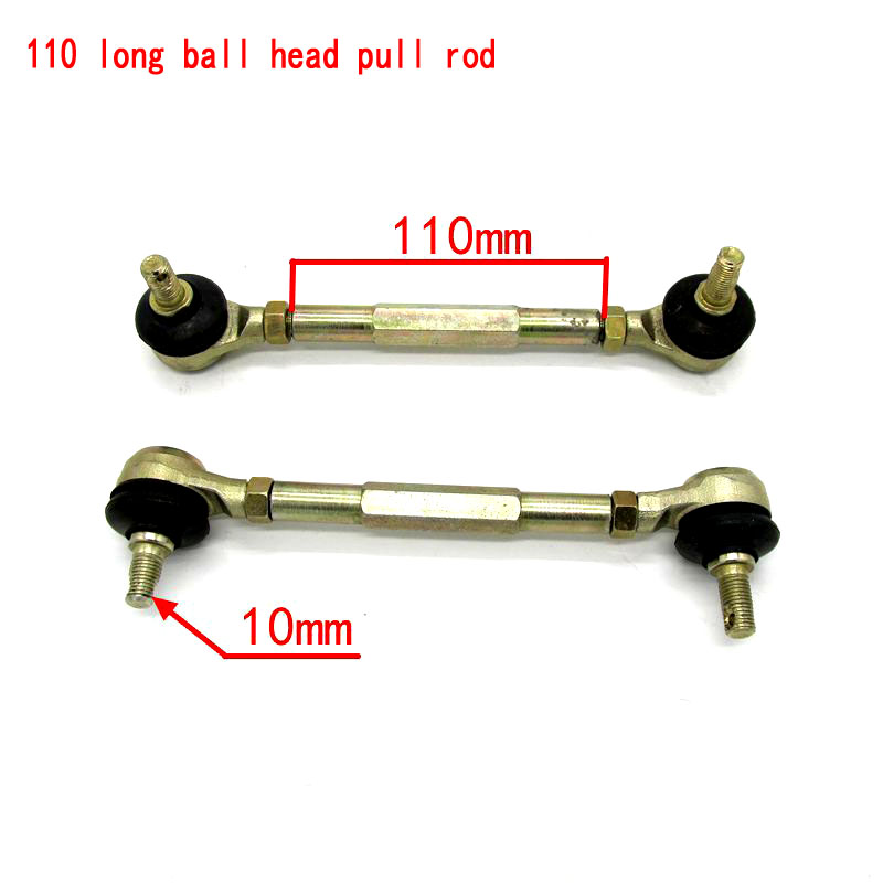 High Quality 100M-190MM Adjustable Atv Steering Shaft Tie Rod Rack Kit &L& Hand Tie Rod Ball Joint For Atv Quad Go Kart