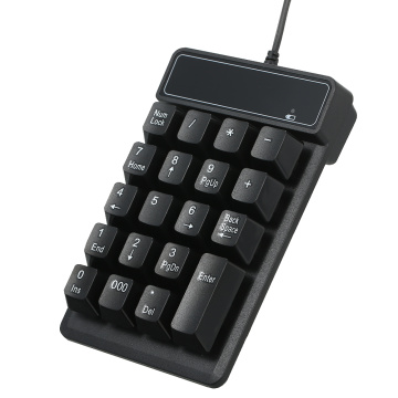 Mini Numeric Keypad Waterproof 19 Keys Low Noise USB Wired ABS Material For Microsoft Android And iMac Computer Peripherals
