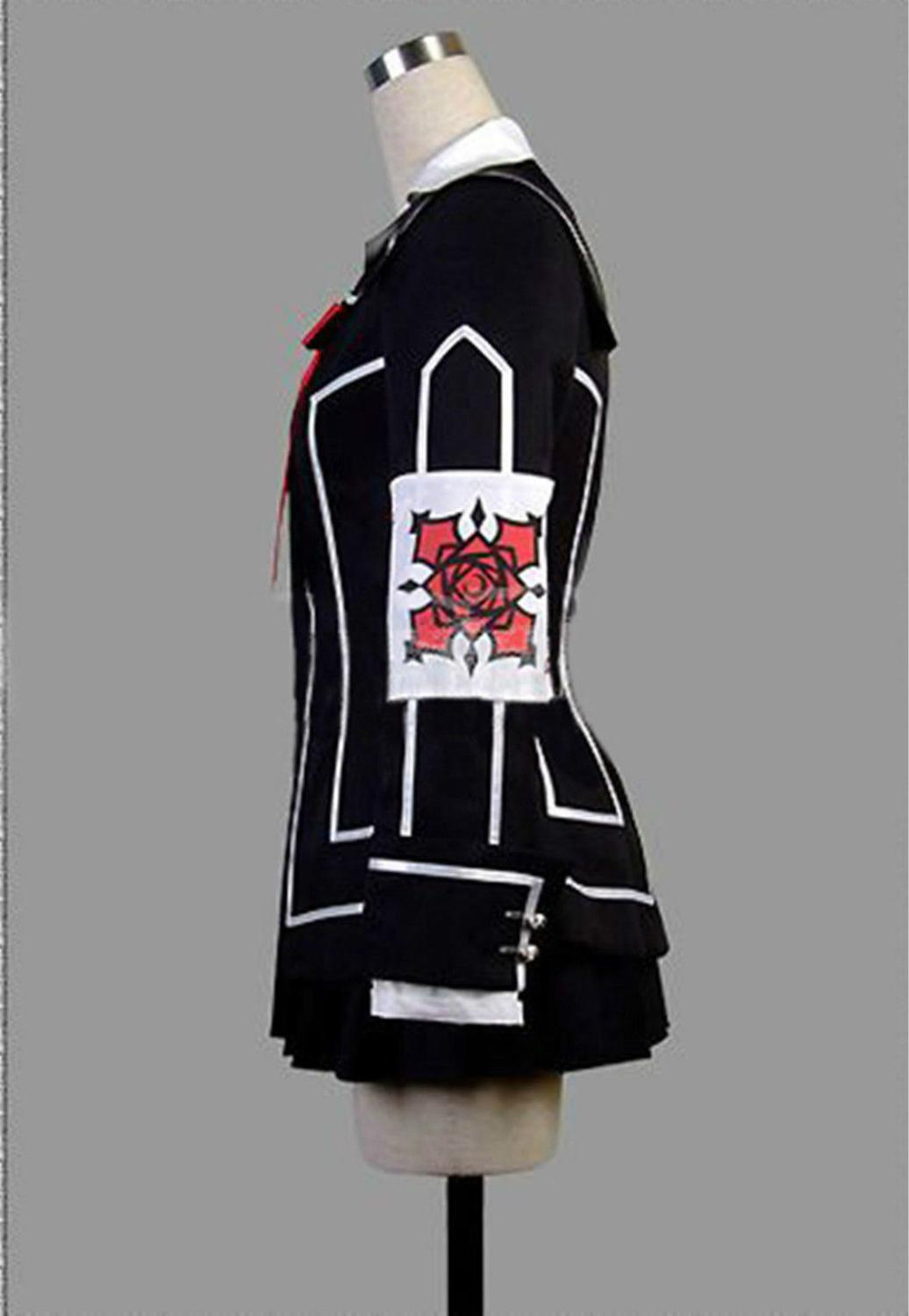 Vampire Knight Cosplay Costume Yuki or Black Womens Cross White Dress uniform