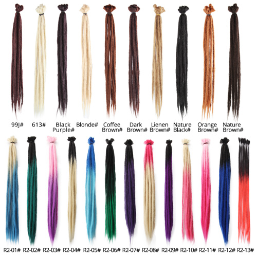 Ombre 2tone Colorful Double Ended Synthetic Dreads Extension Supplier, Supply Various Ombre 2tone Colorful Double Ended Synthetic Dreads Extension of High Quality