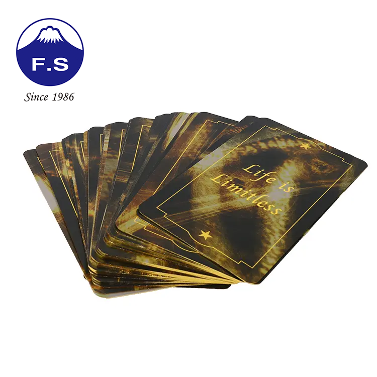 Custom Gold Edge Luxury Game Colorful Playing Cards