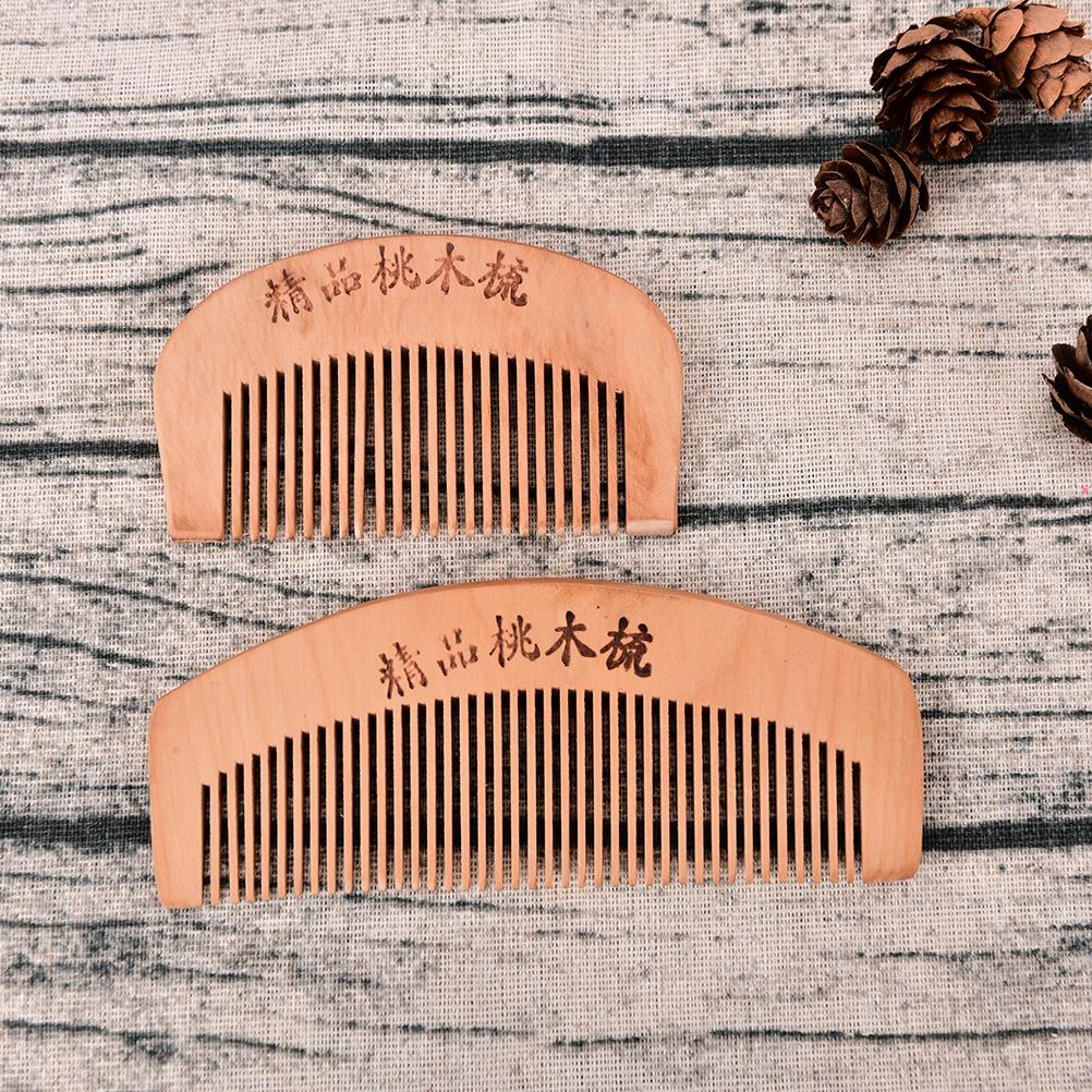 Wooden S/L size mini Pocket Comb Handmade Sandalwood Anti-Static for hair Beard And Mustache Combs Hair Brush