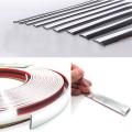 Silver 4mm x 13m Car Decoration Sticker Car Chrome Styling Molding Trim Air Outlet Strip Decoration Taillight Edge Accessories