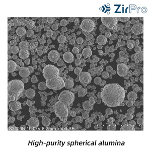 High-purity alumina spherical particles
