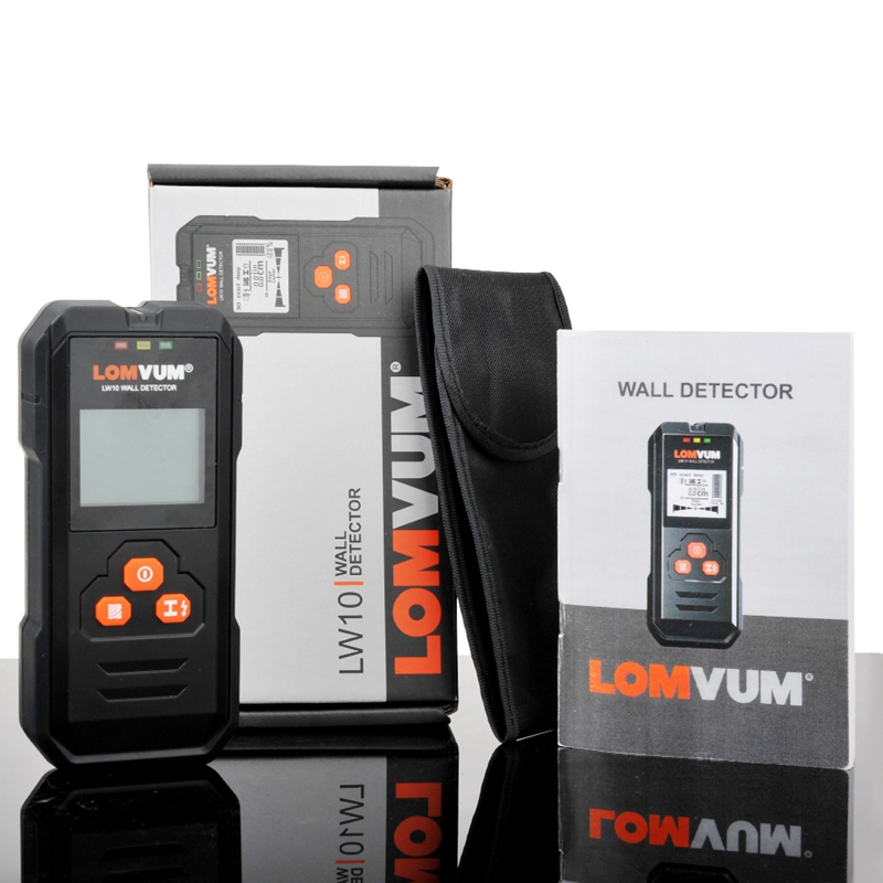 LOMVUM Multi-Functional Digital Metal Wall Detector Wiring Wood AC Voltage Live Handheld LCD Screen Stud Finder
