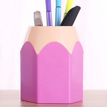 Creative Pen Vase Pencil Pot Makeup Brush Holder Stationery Desk Tidy Container AIZB