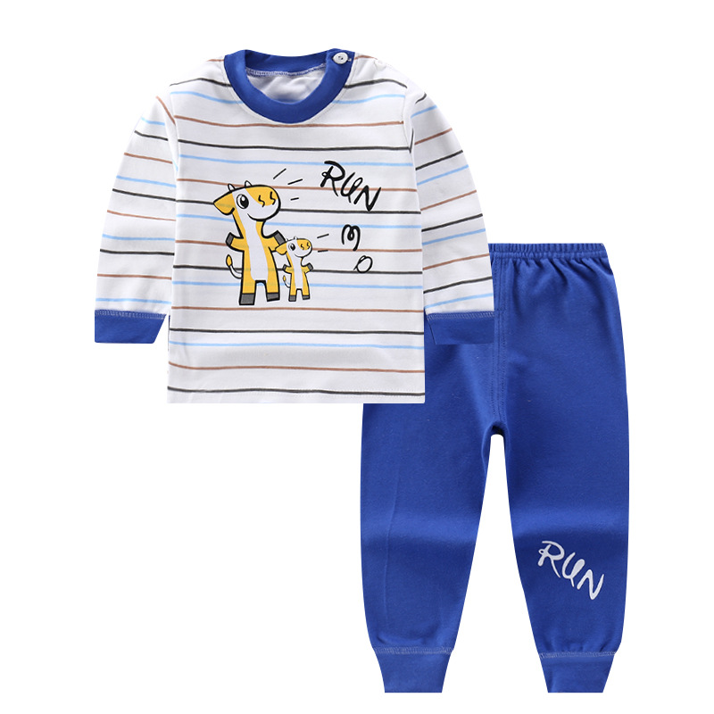 Winter Children's Pajamas Baby Boy Clothes Cotton Pyjamas Kids T-shirt+Pants 2pcs Cartoon Pajamas For Girls Boys Sleepwear Sets