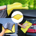 1pc Thickened Car Cleaning Towel Double Sided High Density Microfiber Coral Velvet Cloth Wiping Absorbent 30*30/30*40/30*60cm