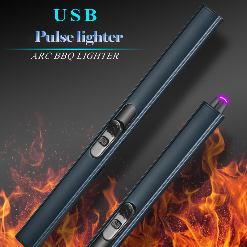 USb Charging Arc Lighter Plasma Cigarette Electric Pulse Lighters Fireworks for BBQ Candle Kitchen Gadgets Lighters Pipe Smoking