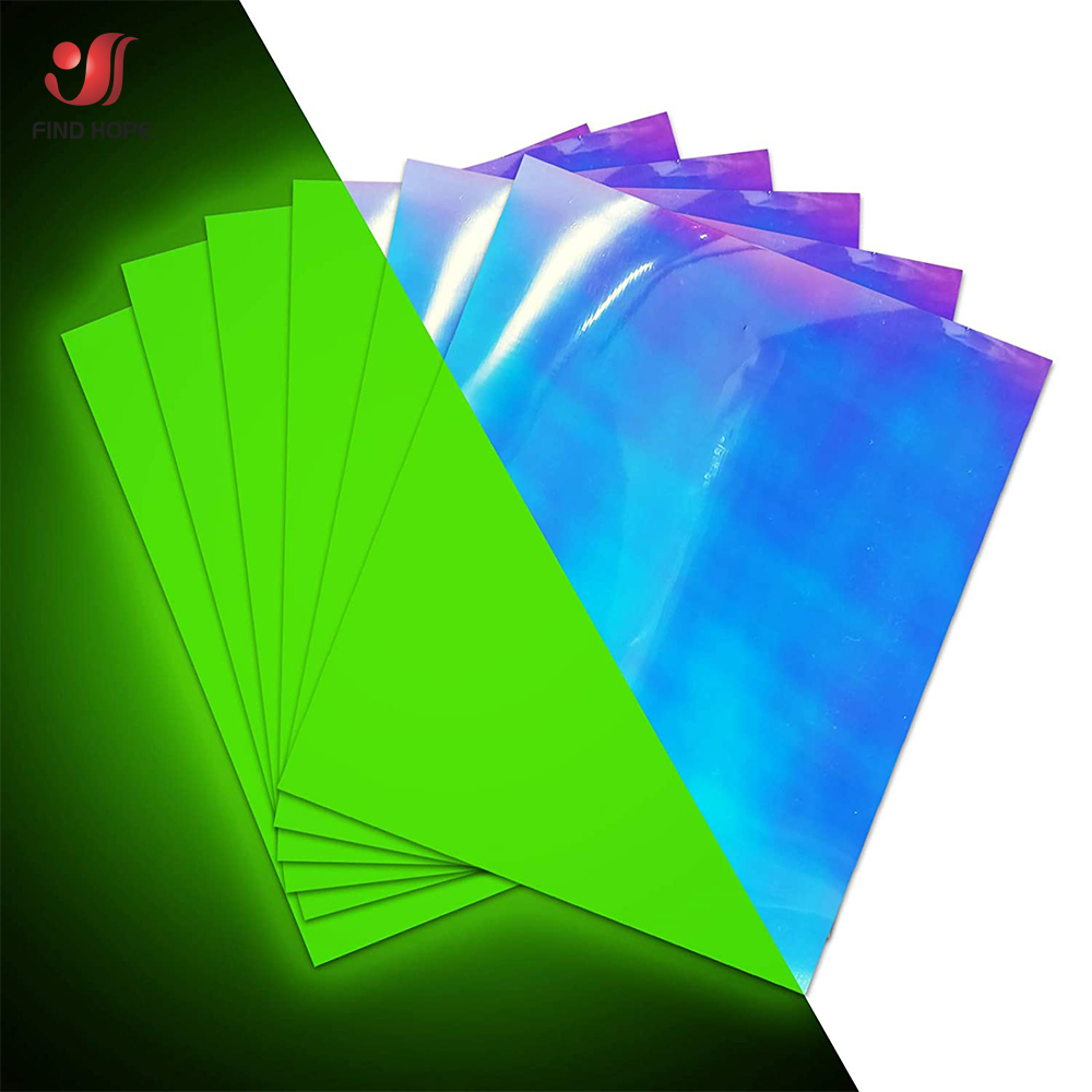 Green Luminous Heat Transfer Vinyl Roll Glow in Dark HTV Printing Clothing Vinyl for T-Shirts Cricut Film DIY 30*25cm/50cm