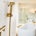 Toilet Hand Held Bidet Sprayer Kit Brass Chrome Plated Bathroom Bidet Faucet Spray Shower Head