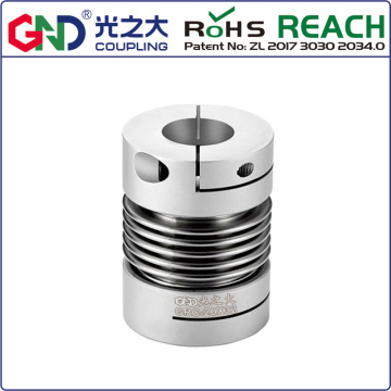 Bellows coupling d25 l37 shaft coupling zero backlash generator metal servo motor spring quick-bellow aluminum alloy couples