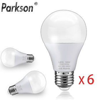 6pcs/lot E27 LED Light Bulb 3W 6W 9W 12W 15W 18W Lamp Led Bulb 220V 240V E27 Energy Saving Bulb Ampoule LED Lamp