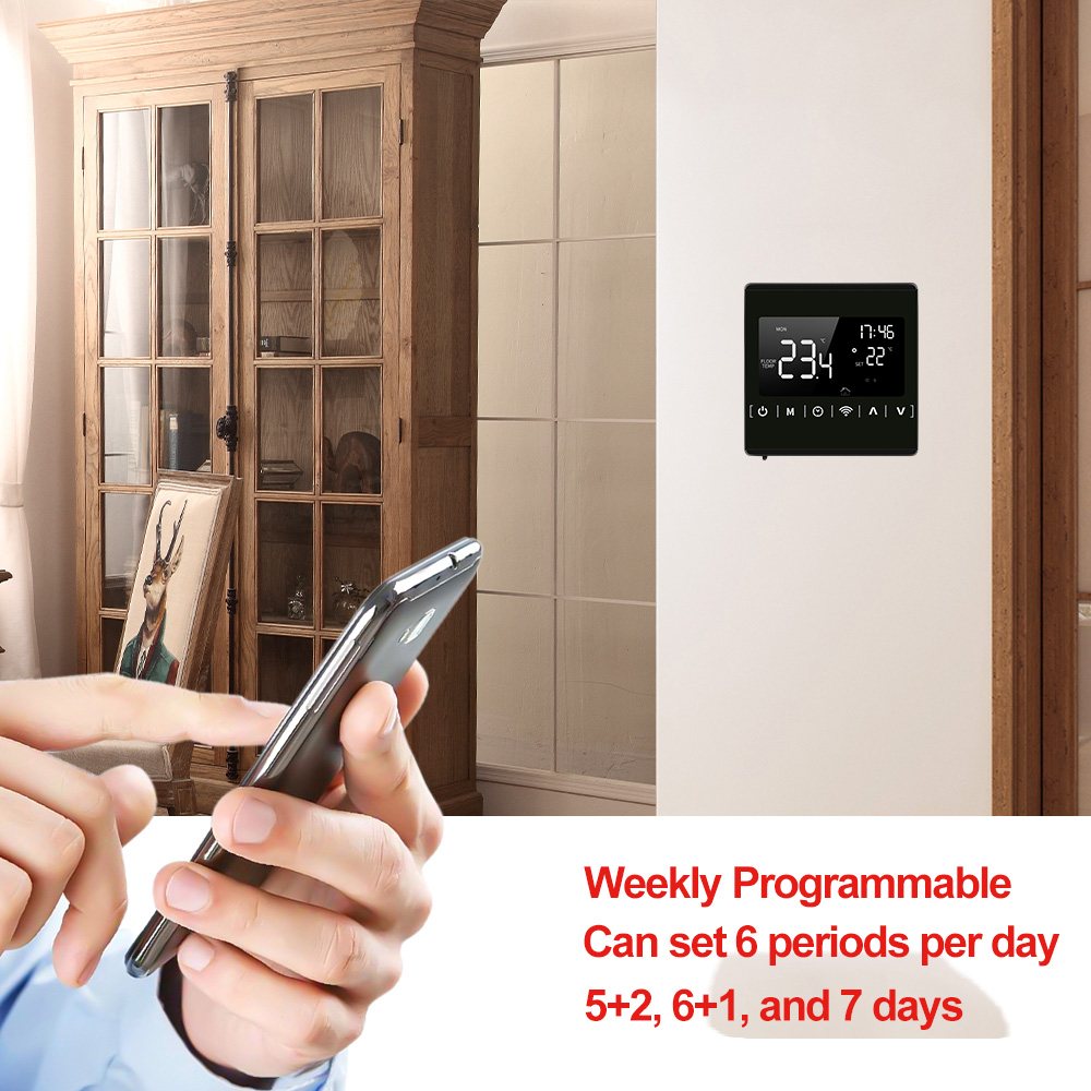 High Accuracy Electronic Wireless Digital Temperature Display Intelligent Thermostat with App Remote Controlling