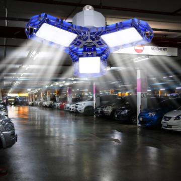 Super Bright E26/E27 60W UFO LED High Bay Garage Lamp AC 85-265V Waterproof IP65 Industrial Lighting 6000LM For Warehouses