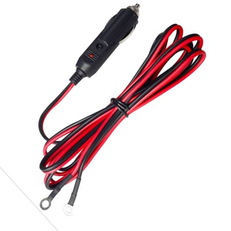 Universal Car 15A Male Plug Cigarette Lighter Adapter Power Supply Cord with 60cm Cable Wire DXY88