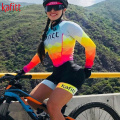 Kafitt Pro Women's Long Sleeve Cycling Jersey Style Breathable Triathlon Bike Tights macaquinho ciclismo feminino