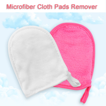 1 pc Reusable Microfiber Facial Cloth Face Towel Makeup Remover Cosmetic Puff Cleaning Glove Face Care Cleaning Tools 3 Colors