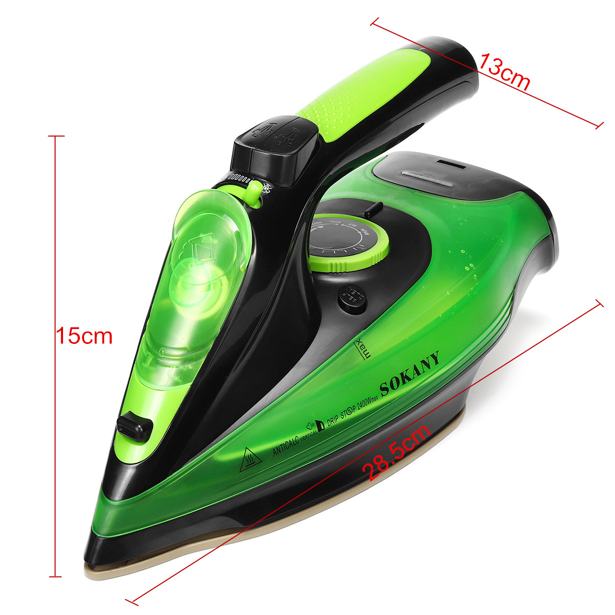 2400W Cordless Electric Steam Iron 5 Speed Adjust for garment Steam Generator Clothes Ironing Steamer Ceramic Soleplate Portable