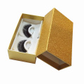 Gold Paper Recycled Eyelash Box False Eyelashes Packaging