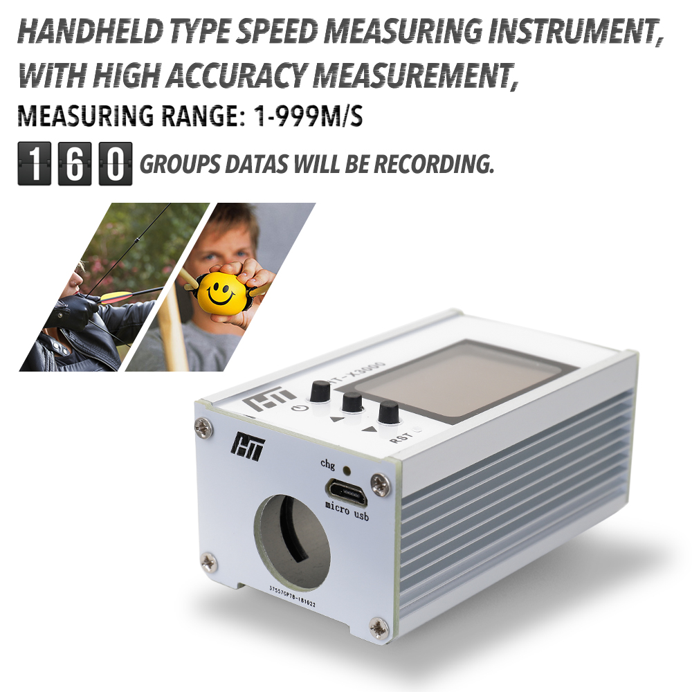 Speed meter Handheld High Accuracy Speed Measuring Instrument Initial Speed Velocity Velocimetry Tachometer
