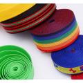 Nylon customized webbing logo knitted elastic tape