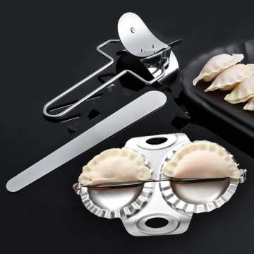 Stainless Steel Dumpling Maker Manual Ravioli Gyoza Mold Durable Press Pierogi Dough Cutter Knife Kitchen Pastry Pasta Tool
