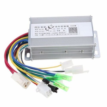 350W 36V/48V Waterproof Design Brush Speed Motor Controller for Electric Scooter Bicycle E-Bike Tricycle Controller