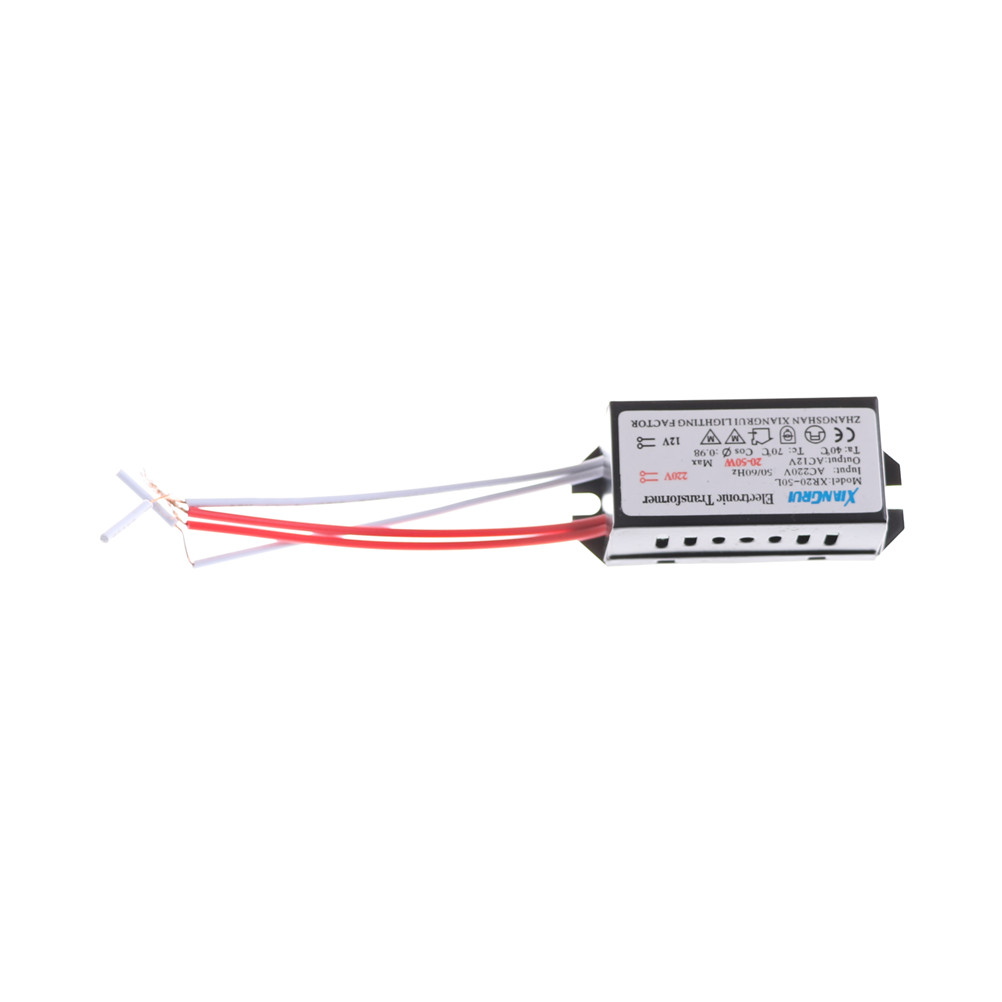 1PC AC 220V to 12V 20-50W LED Lighting Transformator Halogen Lamp Electronic Transformer LED Driver Power Supply