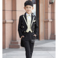 2018 high quality Children Black Tuxedo Set Costume Birthday Fashion Casual Formal Boy Wedding Suits Blazers 4PCS Set