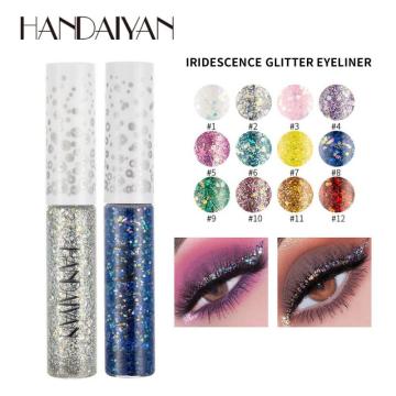 HANDAIYAN 1pcs Liquid Glitter Eyeshadow Palette Waterproof Long Lasting Glitter Shimmer Eyeshadow Pallete Eye Pigments TSLM2