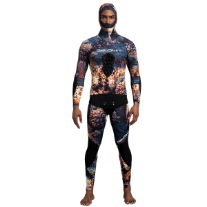 Seaskin Camouflage Hooded Full Body Spearfishing Gear