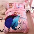 Disney Soft Bedding Set Kids Children's Cotton Bed Set Room Mickey Minnie Cartoon Printed Quilt Case Household Bed Supplies