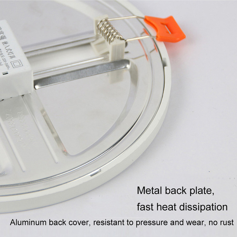 Ultra thin 6W 8W 15W 20W LED Ceiling Recessed Grid Downlight / Slim Round/Square Panel Light With Free Opening Hole