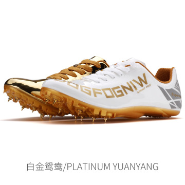 Wing of God Men Women Track and Field Shoes Track Spike Running Shoes Lightweight Soft Comfortable Professional Athletic Shoes