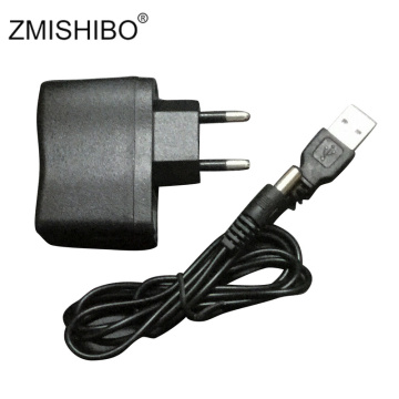 ZMISHIBO 80cm USB Power Supply Converter Adapter Charger 5.5x 2.1MM 100V-240V to DC5V 1A 1000mA Adapter EU/US Plug Power Adapter