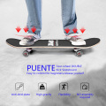 PUENTE Adult Four-Wheel ABEC - 9 Double Snubby Maple Skateboard Thermal Transfer Printing Pattern Skate Board Maple Long Board