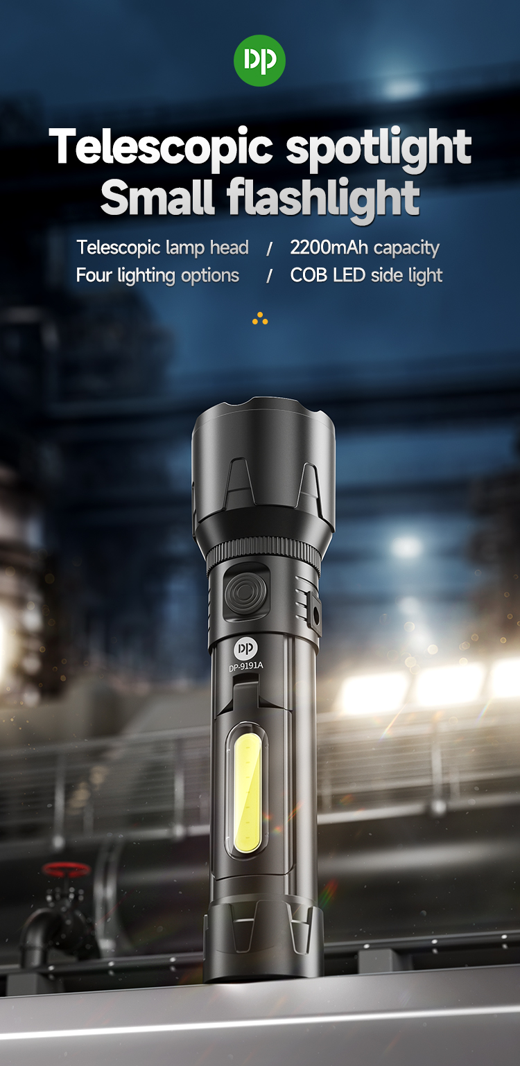 01-9191A-Super Bright Solar Charging Rechargeable Tactical Flashlight Torch