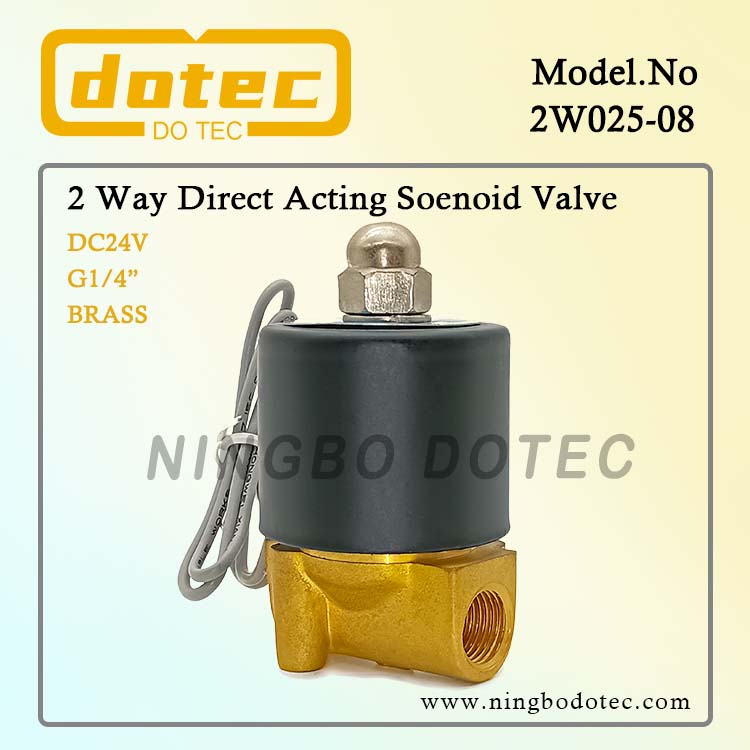 2W025-08 2/2 Way 1/4'' Water Brass Solenoid Valve