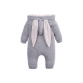 Tops Spring Autumn Newborn Clothes Mother Baby Jumpsuit Big Ear Children Clothes Zipper Cute Style Romper For 0-2 Years